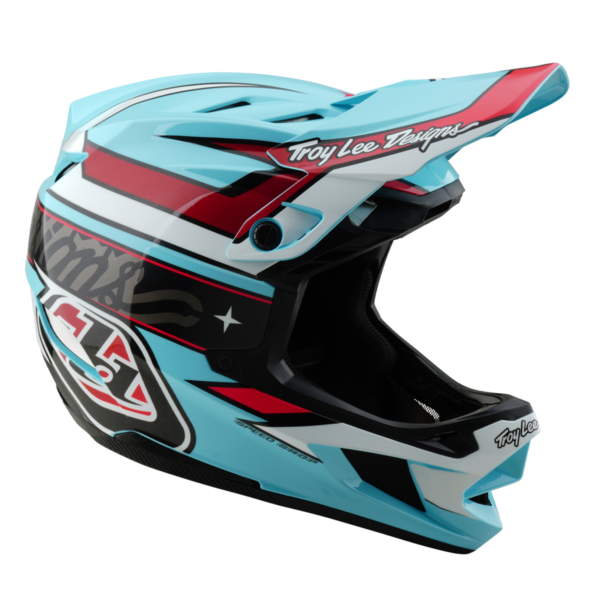 Κράνος MTB TROY LEE DESIGNS D4 POLYACRYLITE MIPS LINEAR Μπλε