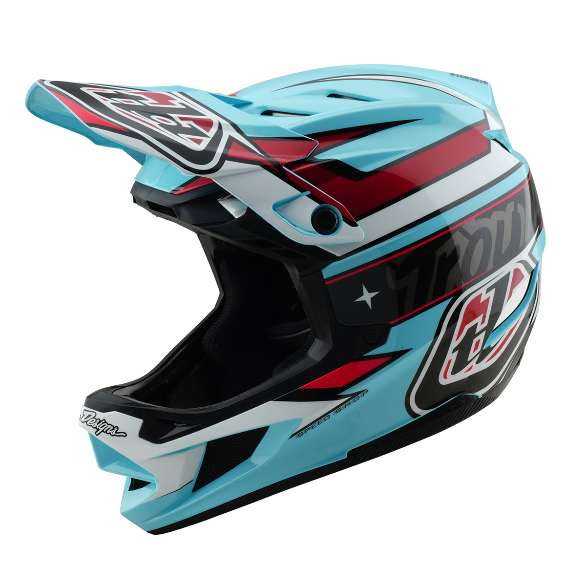 Κράνος MTB TROY LEE DESIGNS D4 POLYACRYLITE MIPS LINEAR Μπλε