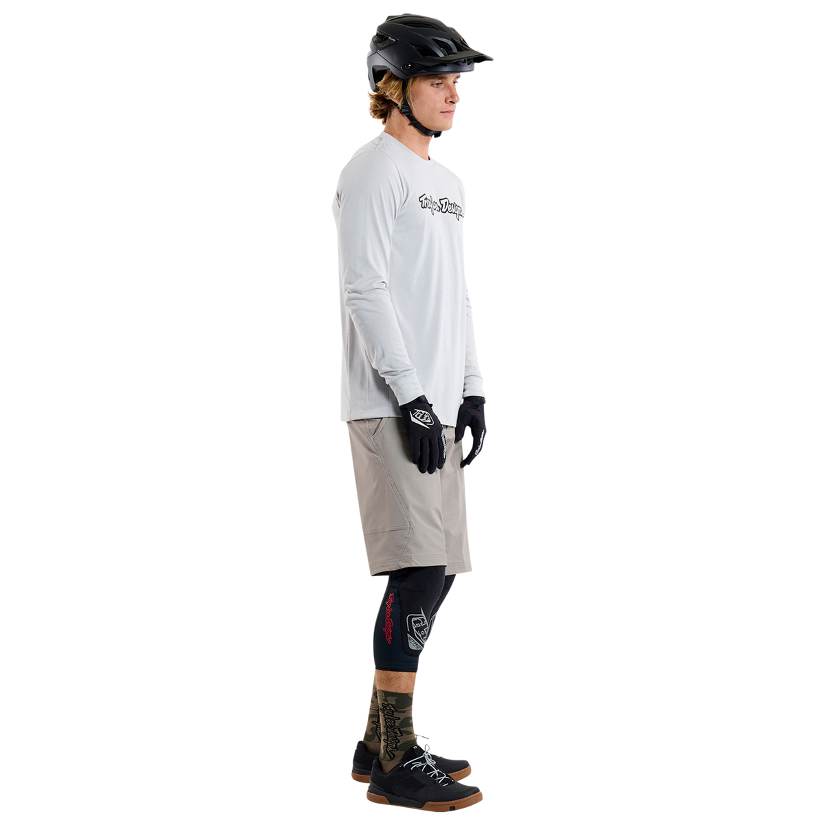 TROY LEE DESIGNS SKYLINE RIDE TEE SIGNATURE Long Sleeve Jersey Grey