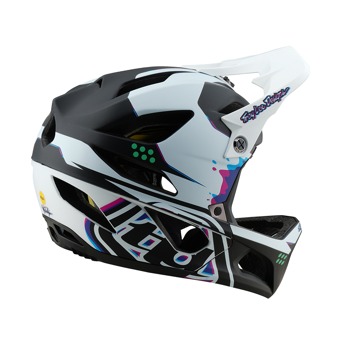 MTB-helm TROY LEE DESIGNS STAGE MIPS Zwart/Wit