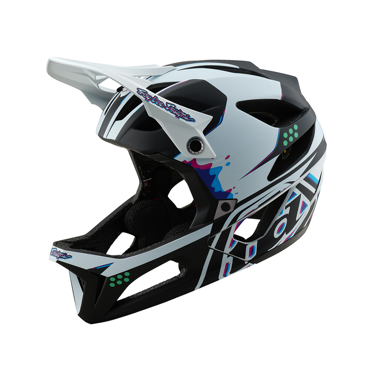 MTB-helm TROY LEE DESIGNS STAGE MIPS Zwart/Wit