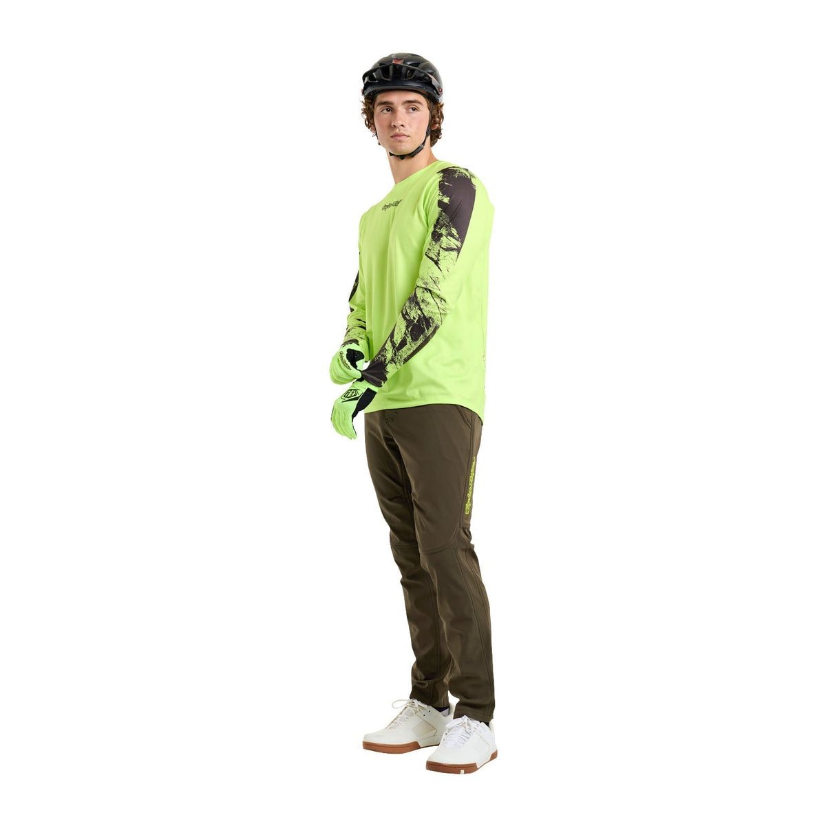 Tröja TROY LEE DESIGNS SKYLINE CHILL ROCKSLIDE Lång Ärm Gul