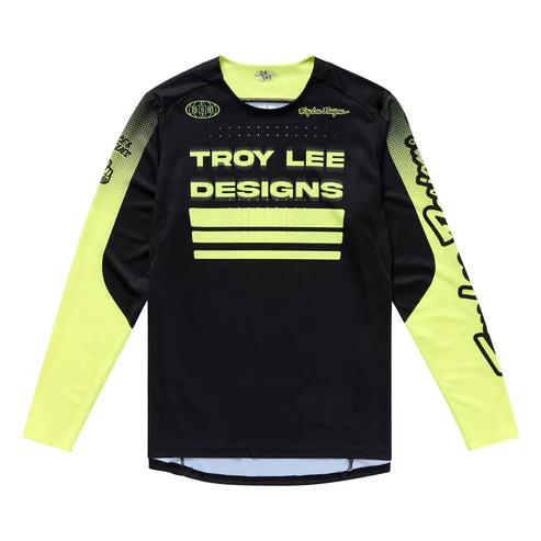Koszulka TROY LEE DESIGNS SPRINT Długi Rękaw Czarna/Żółta