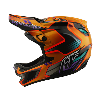 МТБ Каска TROY LEE DESIGNS D4 CARBON MIPS Crest Gold