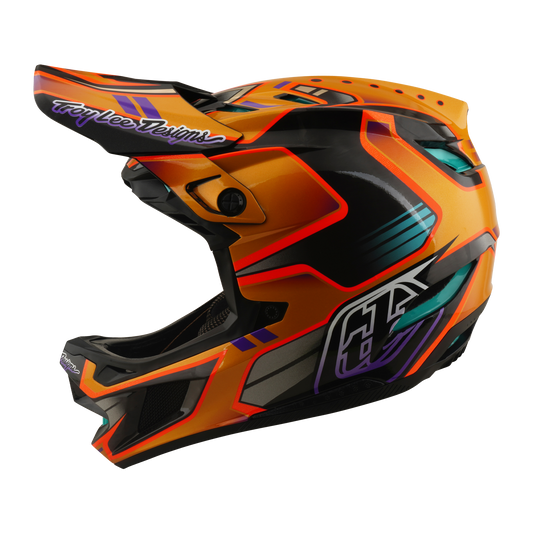 Přilba MTB TROY LEE DESIGNS D4 CARBON MIPS Crest Gold