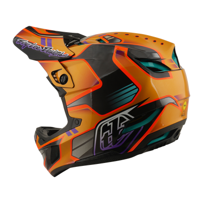 МТБ Каска TROY LEE DESIGNS D4 CARBON MIPS Crest Gold