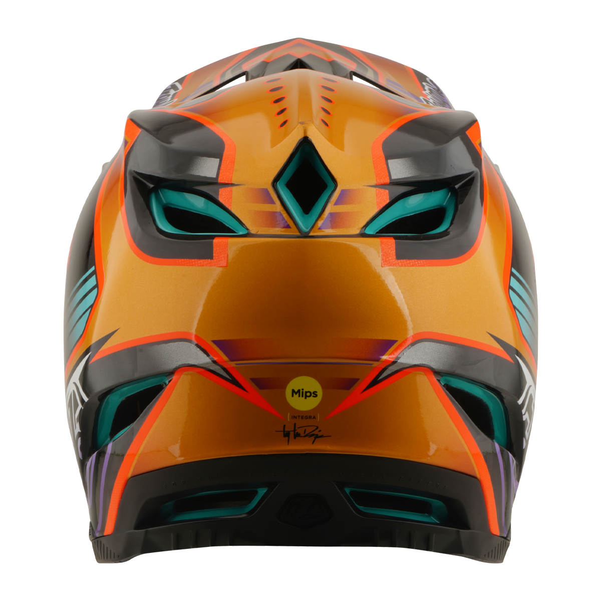 Přilba MTB TROY LEE DESIGNS D4 CARBON MIPS Crest Gold