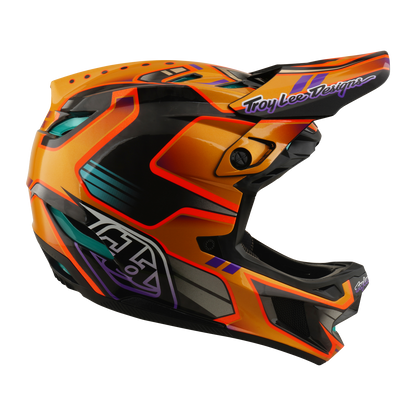МТБ Каска TROY LEE DESIGNS D4 CARBON MIPS Crest Gold
