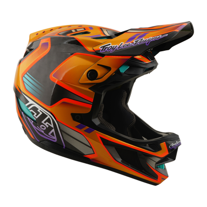 МТБ Каска TROY LEE DESIGNS D4 CARBON MIPS Crest Gold