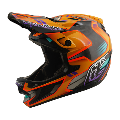 МТБ Каска TROY LEE DESIGNS D4 CARBON MIPS Crest Gold