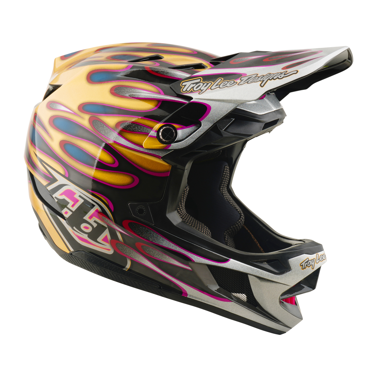 MTB-hjelm TROY LEE DESIGNS D4 CARBON MIPS Overspray Guld/Sort