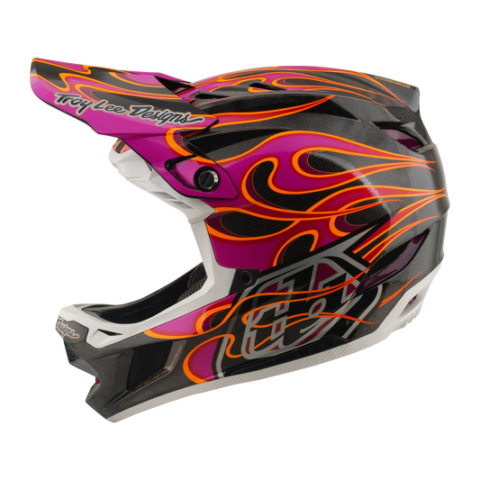 Kask MTB TROY LEE DESIGNS D4 CARBON MIPS Torched Carbon/Magenta
