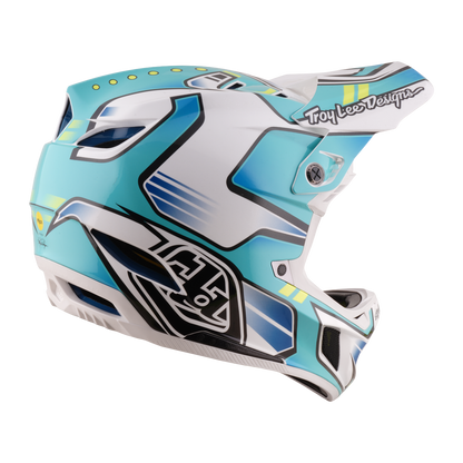 Casque VTT TROY LEE DESIGNS D4 COMPOSITE MIPS CREST REAL Vert