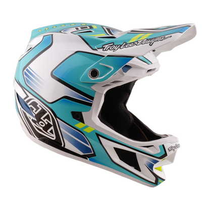 Casque VTT TROY LEE DESIGNS D4 COMPOSITE MIPS CREST REAL Vert