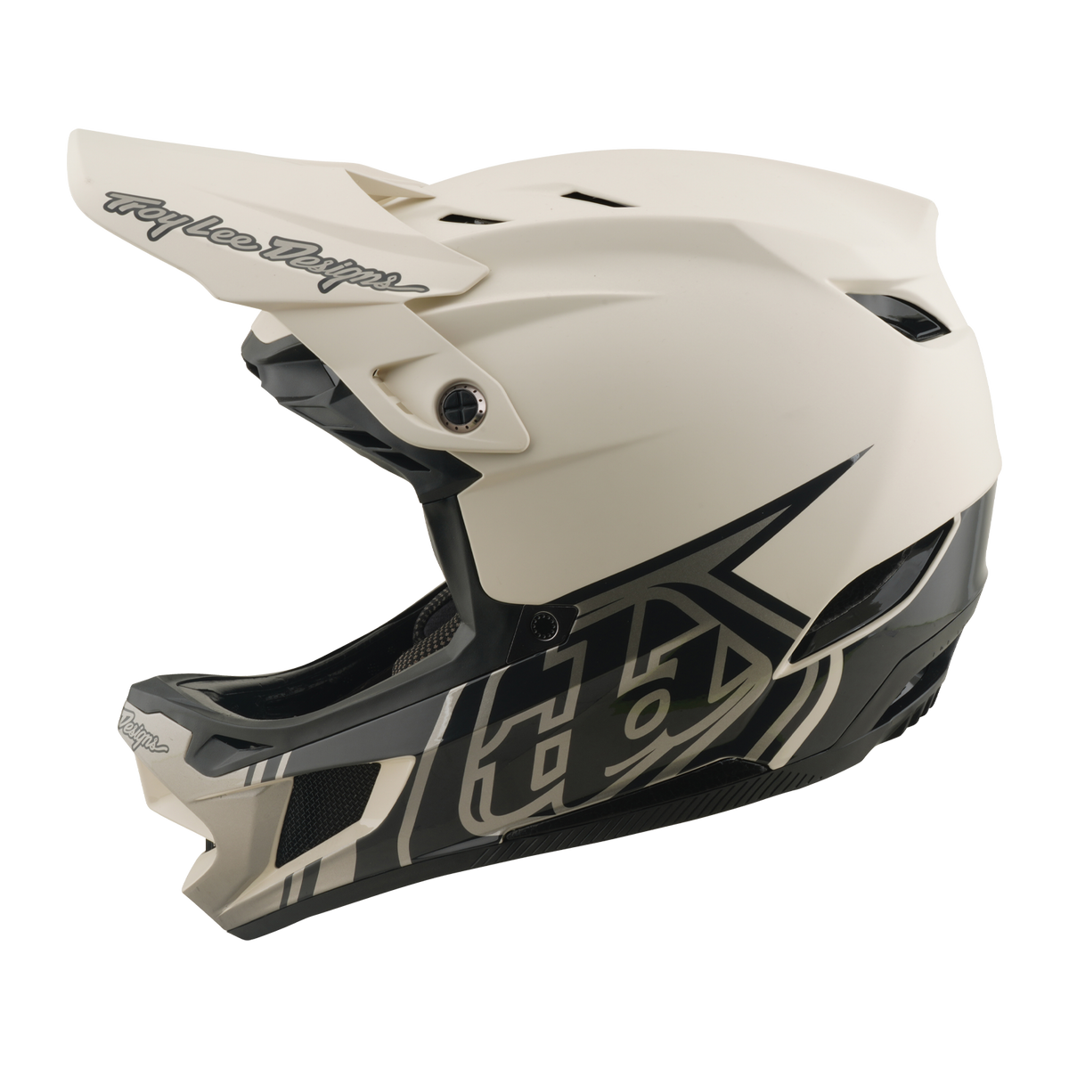 MTB-helm TROY LEE DESIGNS D4 COMPOSITE MIPS STEALTH PUMICE Wit