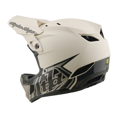 MTB каска TROY LEE DESIGNS D4 COMPOSITE MIPS STEALTH PUMICE бяла