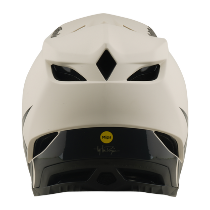 MTB каска TROY LEE DESIGNS D4 COMPOSITE MIPS STEALTH PUMICE бяла