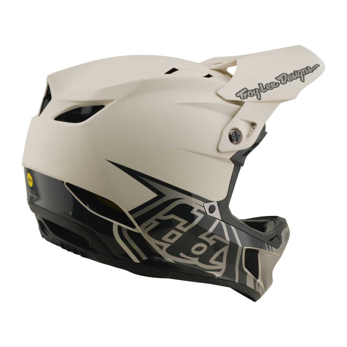 MTB-helm TROY LEE DESIGNS D4 COMPOSITE MIPS STEALTH PUMICE Wit
