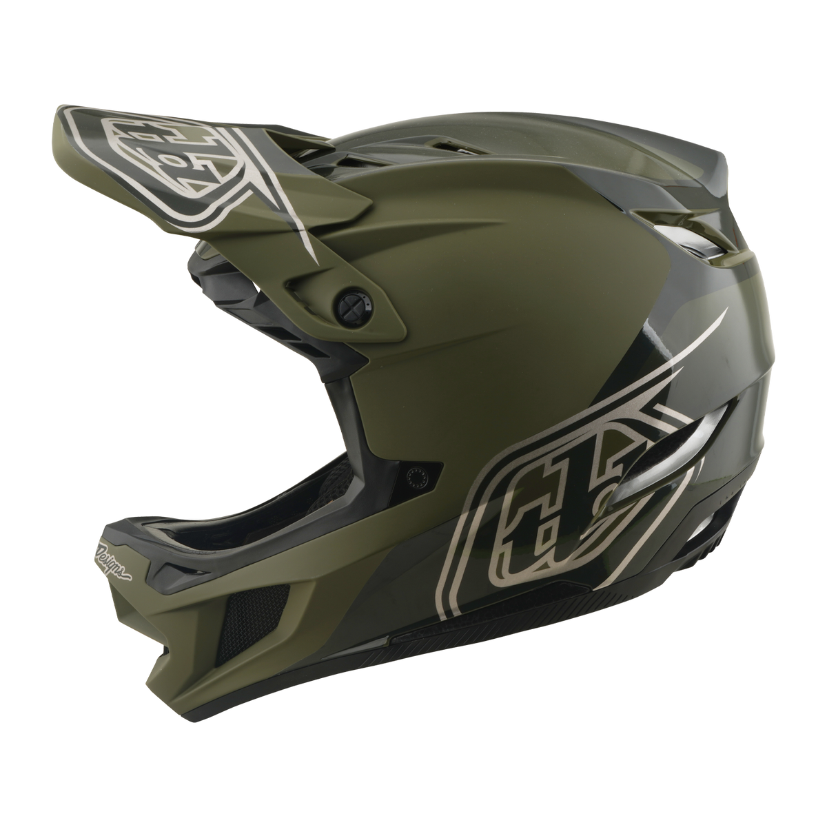 TROY LEE DESIGNS D4 POLYACRYLITE MIPS SHADOW BEETLE -maastopyöräilykypärä Khaki