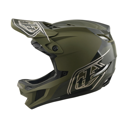 Cască MTB TROY LEE DESIGNS D4 POLYACRYLITE MIPS SHADOW BEETLE Kaki