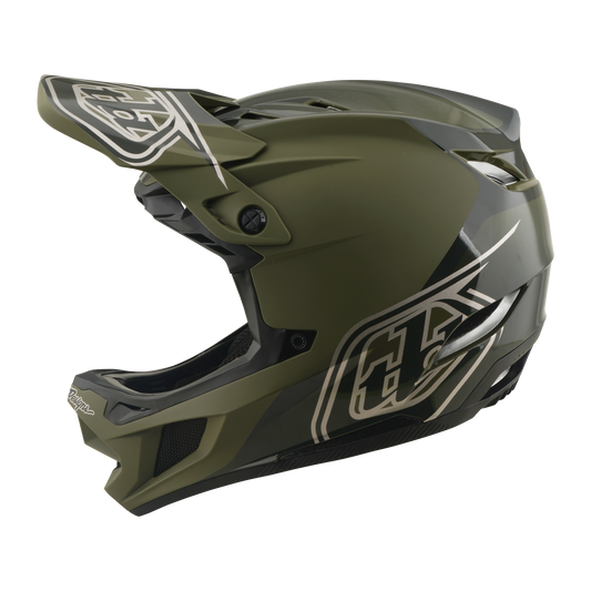 TROY LEE DESIGNS D4 POLYACRYLITE MIPS SHADOW BEETLE MTB Helmet Khaki