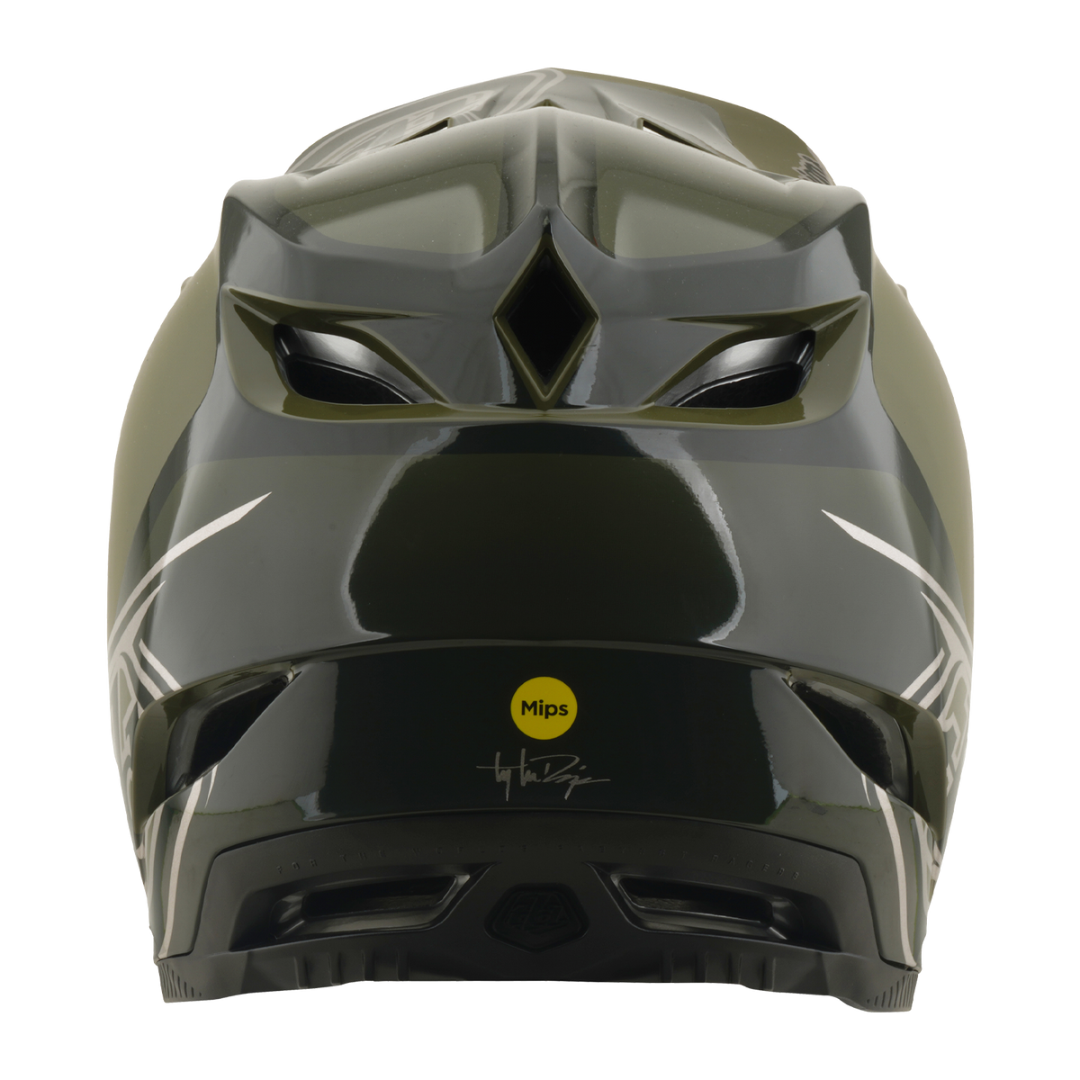 TROY LEE DESIGNS D4 POLYACRYLITE MIPS SHADOW BEETLE -maastopyöräilykypärä Khaki