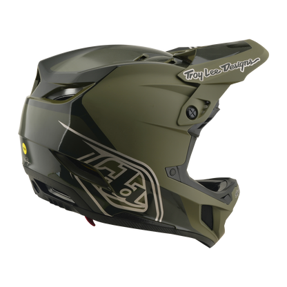 Cască MTB TROY LEE DESIGNS D4 POLYACRYLITE MIPS SHADOW BEETLE Kaki