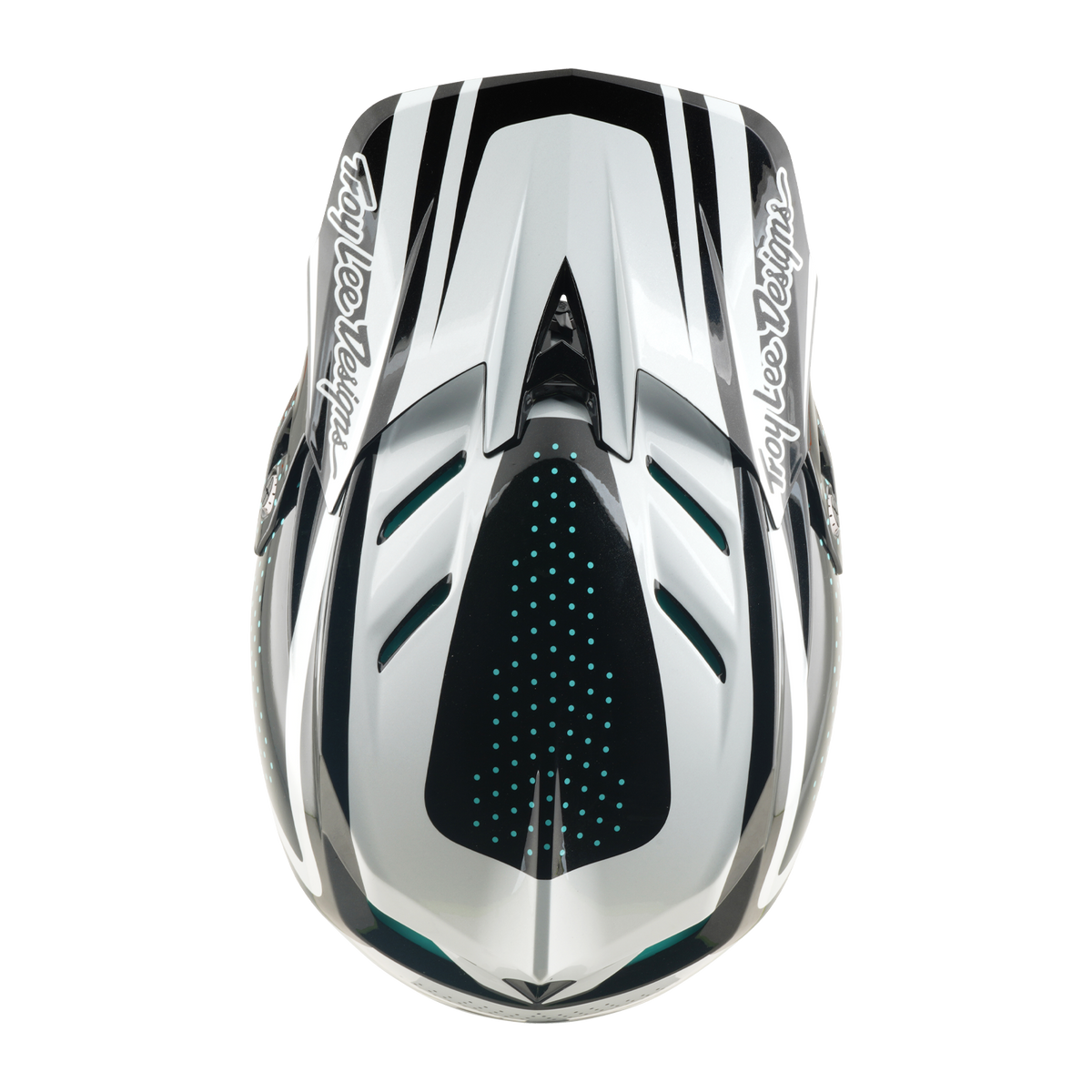 MTB-hjälm TROY LEE DESIGNS D4 POLYACRYLITE MIPS THE LINE Charcoal/Vit