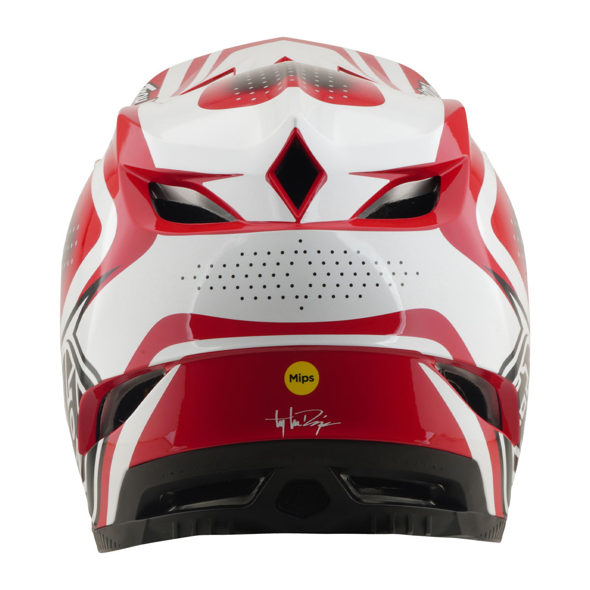 MTB-helm TROY LEE DESIGNS D4 POLYACRYLITE MIPS THE LINE Rood/Wit