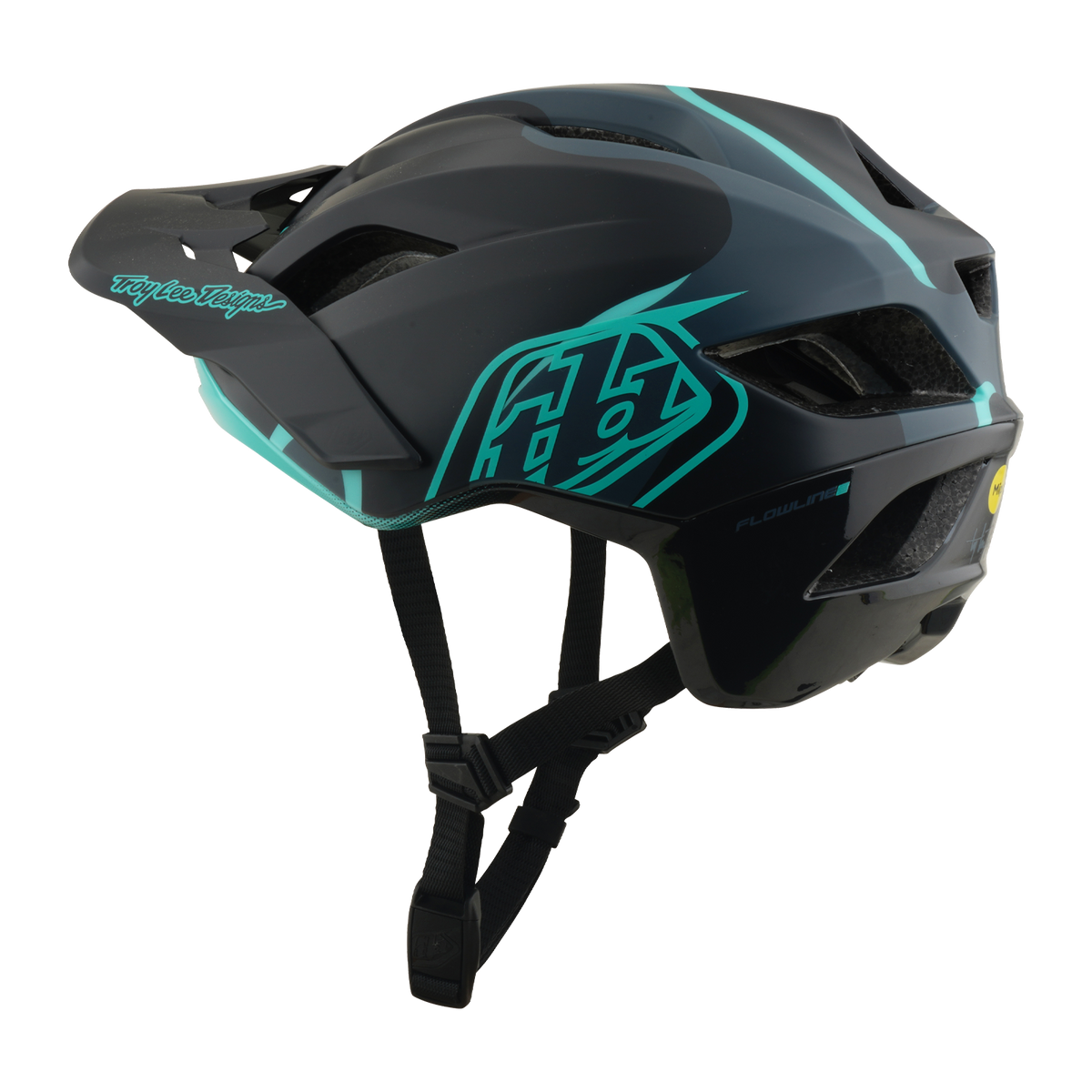 Helma na MTB TROY LEE DESIGNS FLOWLINE SE MIPS BADGE Carbon/Modrá