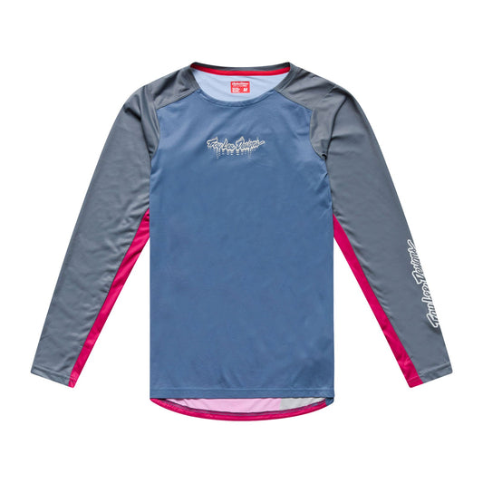 Tricou de ciclism TROY LEE DESIGNS SKYLINE PRO DESCEND cu mânecă lungă Slate