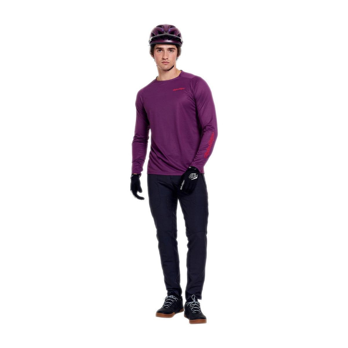 Tröja TROY LEE DESIGNS SKYLINE PRO MONO Lång Ärm Sangria