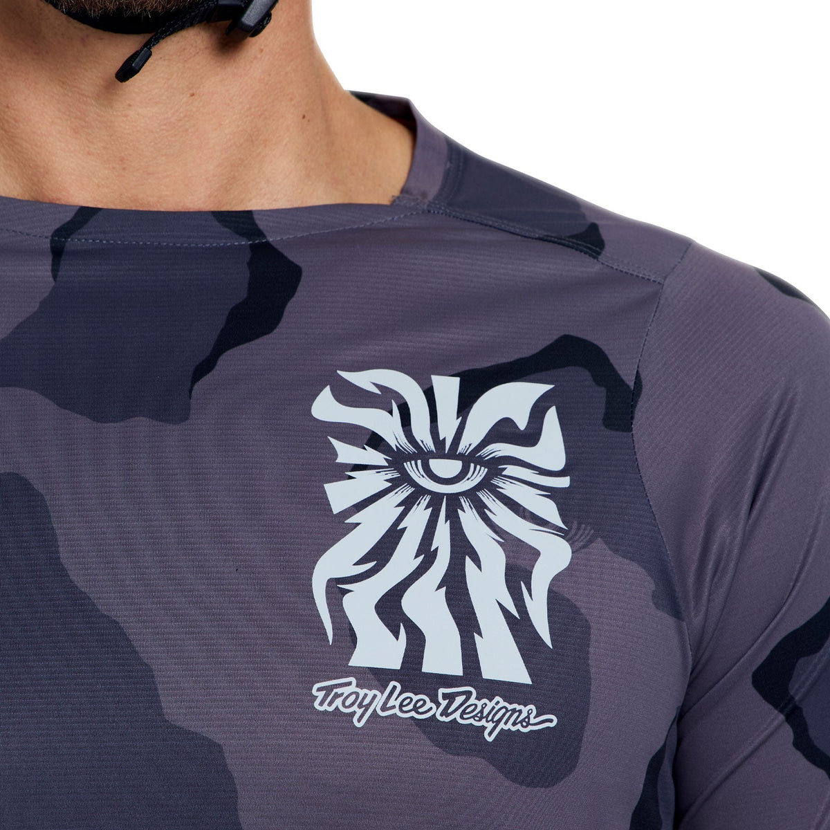 TROY LEE DESIGNS SKYLINE PRO FLOW CAMO Long Sleeve Jersey Carbon