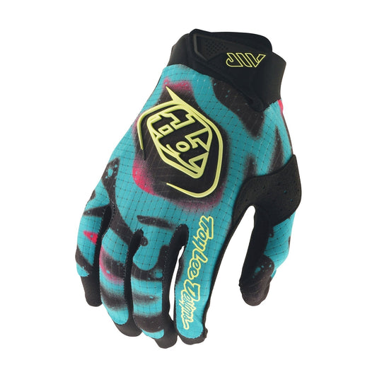 Γάντια TROY LEE DESIGNS AIR MEMBRANE Μαύρο/Μπλε/Κίτρινο