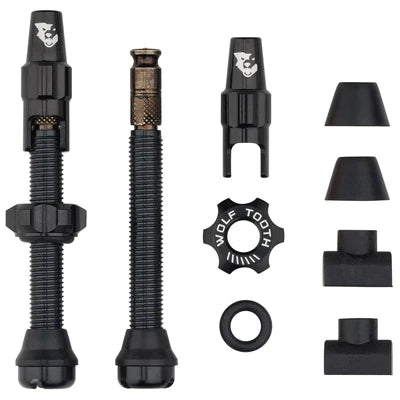2 kpl WOLF TOOTH CLIK VALVE -tubeless-venttiili musta