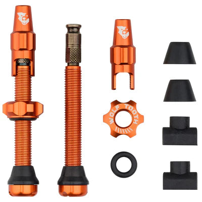 Set med 2 tubeless-ventiler WOLF TOOTH CLIK VALVE Orange