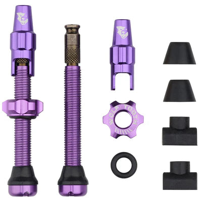 Sada 2 bezdušových ventilů WOLF TOOTH CLIK VALVE Ultraviolet Purple