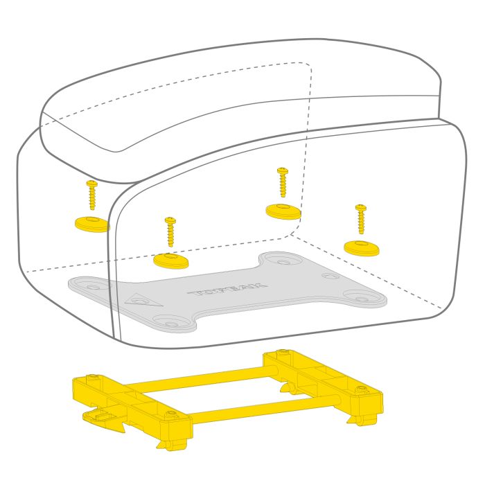 Bagagebærertaske TOPEAK MTM TRUNKBAG DXP 19.4 L Sort