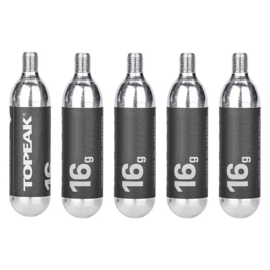 CO2-patronen TOPEAK Schroefdraad 16g (5 stuks)