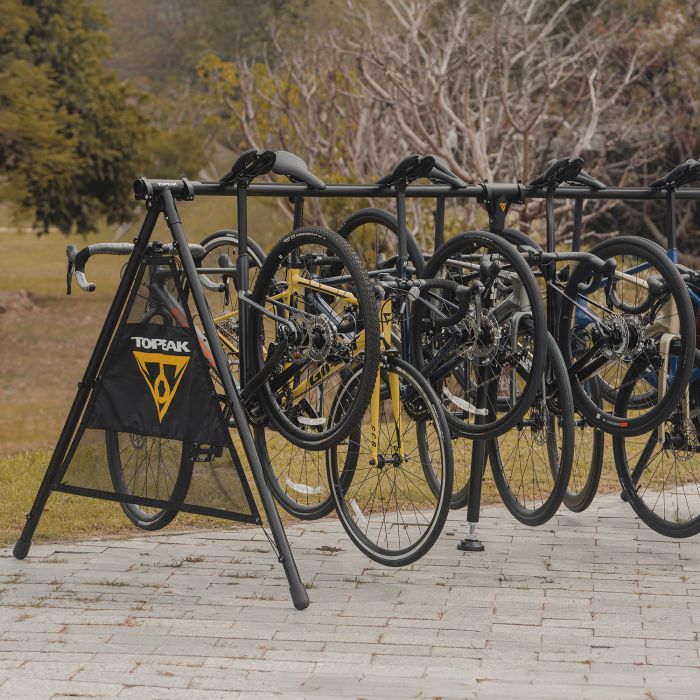 Standaard voor 12 Fietsen TOPEAK RALLY STAND A-TYPE