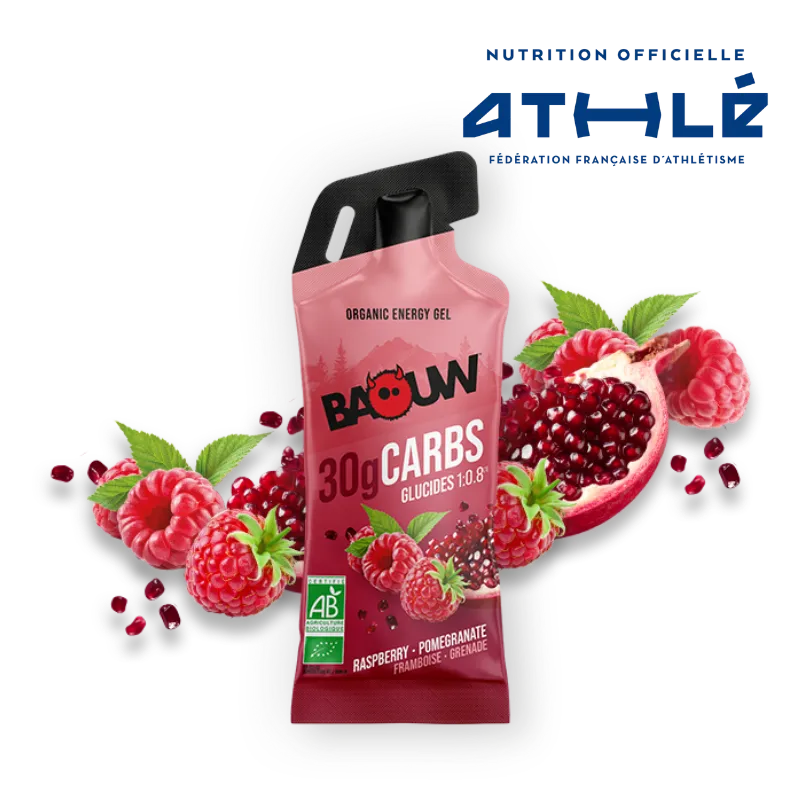 BAOUW Raspberry/Pomegranate Energy Gel (44g)