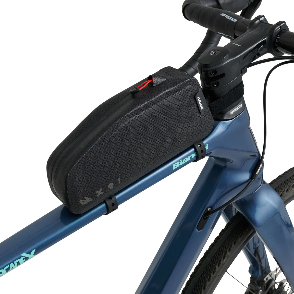 USWE TOP TUBE ZIPPERED 1.2 L Frame Bag
