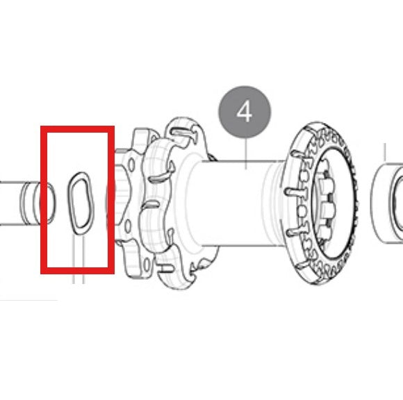 Kit 3 Gegolfde Sluitringen MAVIC voor Systeem ID360 op Lagers 6903