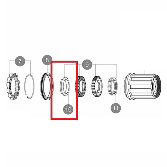 Kit 3 Ringen MAVIC Geluidsreductie voor ID360-systeem MTB