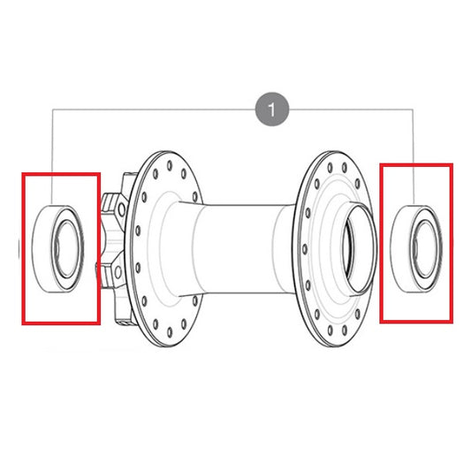 Kit 2 Naaflagers MAVIC 18x30x7mm