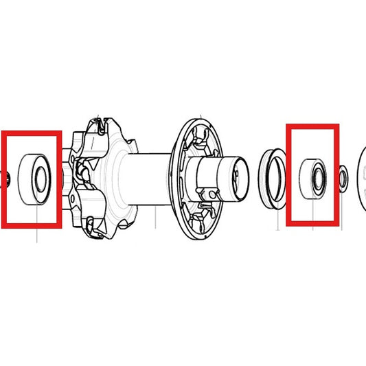 Kit 2 Naaflagems MAVIC 9x22x7mm (B9) + 12x28x8mm (6001) 2015