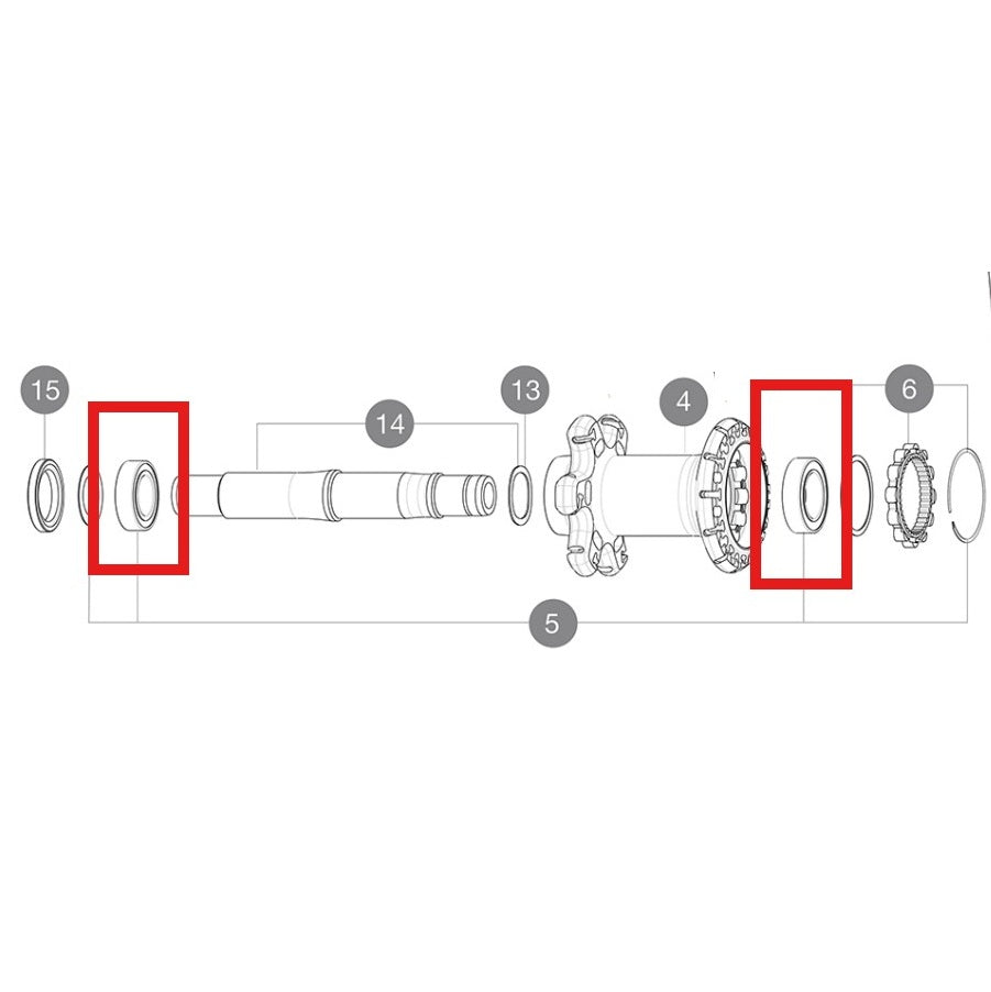 Kit 2 bagnavleleje MAVIC 15x26x7mm + 17x28x7mm til ID360-system