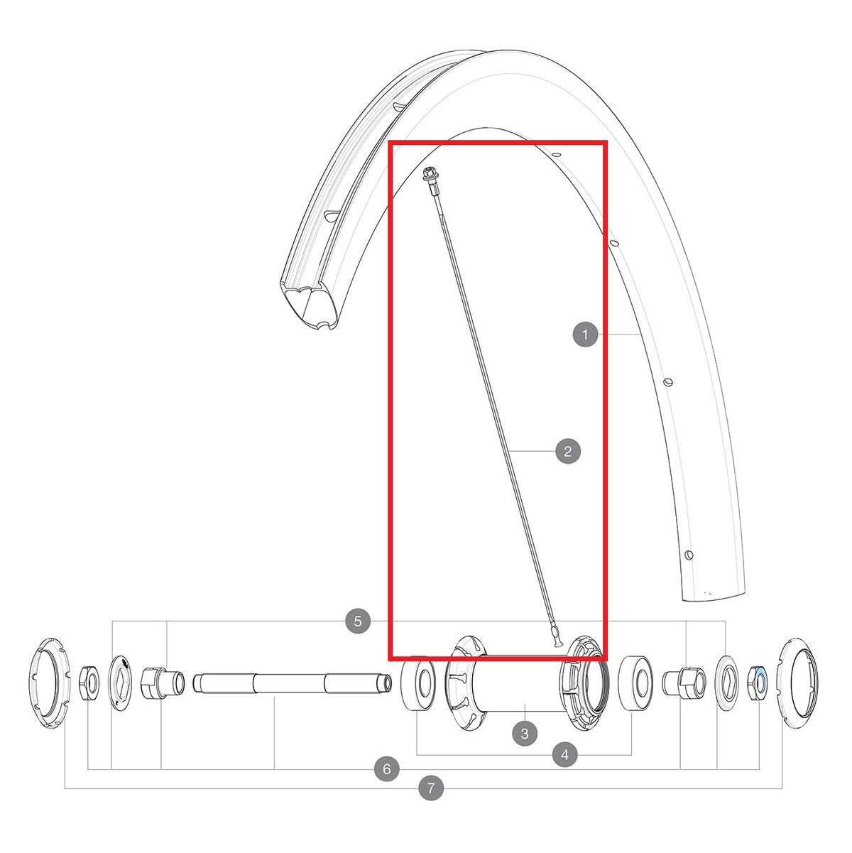 Sæt med 2 Eger For/Bag MAVIC COSMIC PRO CARBON UST 268 mm