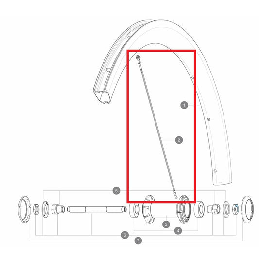 Κιτ 10 Ακτίνων Εμπρός/Πίσω MAVIC COSMIC PRO CARBON UST 268mm