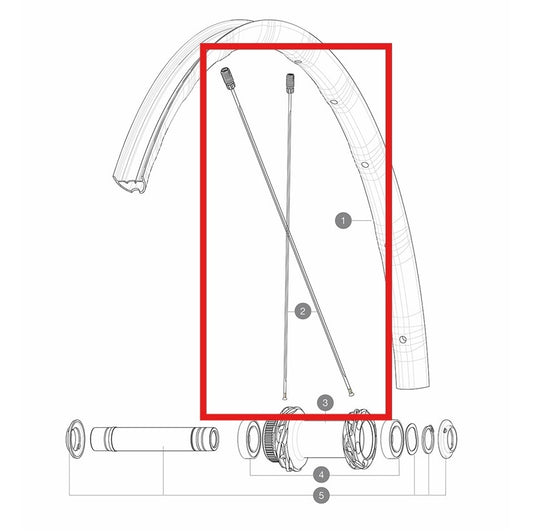 Κιτ 12 Ακτίνων Εμ/Οπ MAVIC ALLROAD SL AERO 298mm M7/7